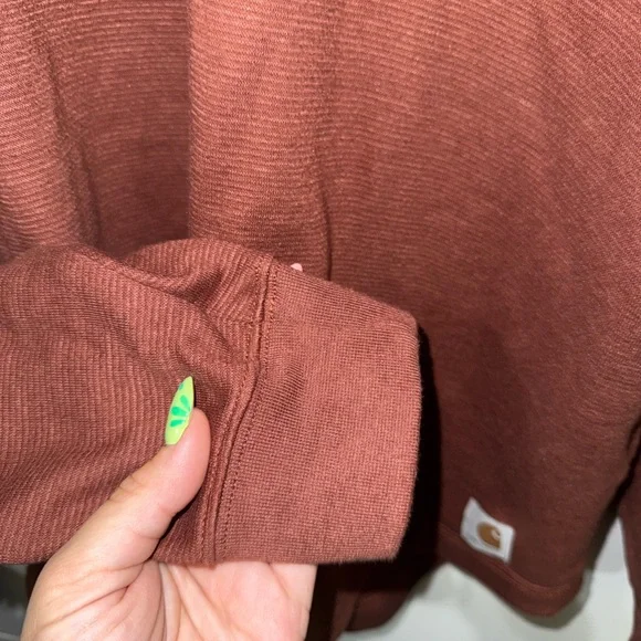 Carhartt Half-Zip Pullover in Rust Color - Picture 5 of 7
